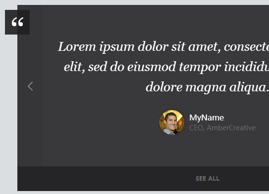 jQuery Client Testimonials Carousel